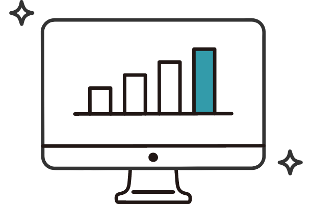 右肩上がりの図